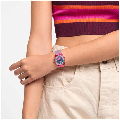 Swatch Electrifying Summer unisex banda de silicona – SO28P105