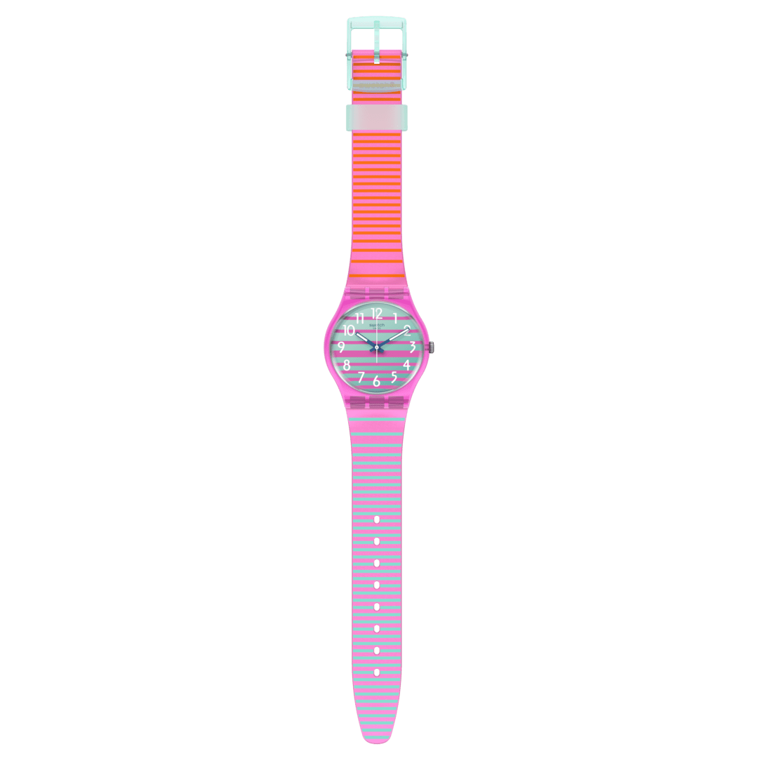 Swatch Electrifying Summer unisex banda de silicona – SO28P105