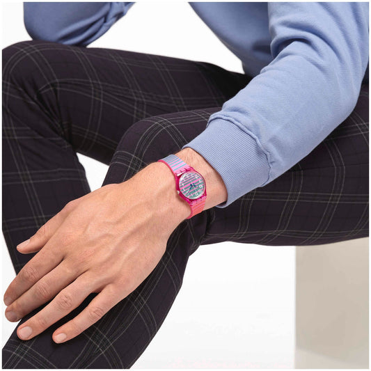 Swatch Electrifying Summer unisex banda de silicona – SO28P105
