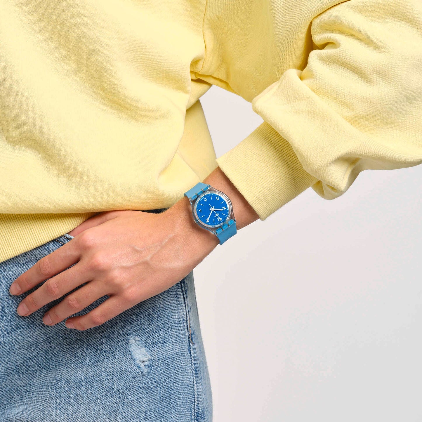 Swatch Turquoise Tonic Unisex pulsera de resina – SO28S101