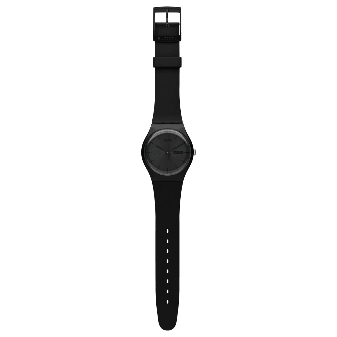 Swatch Black Rebel de hombre pulsera de caucho – SO29B706