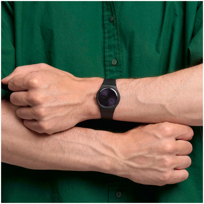 Swatch Black Rebel de hombre pulsera de caucho – SO29B706