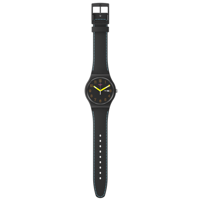 Swatch Dark Glow de hombre pulsera de silicona – SO29B707
