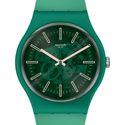 Swatch Sunbrush Grass de dama pulsera de resina – SO29G100