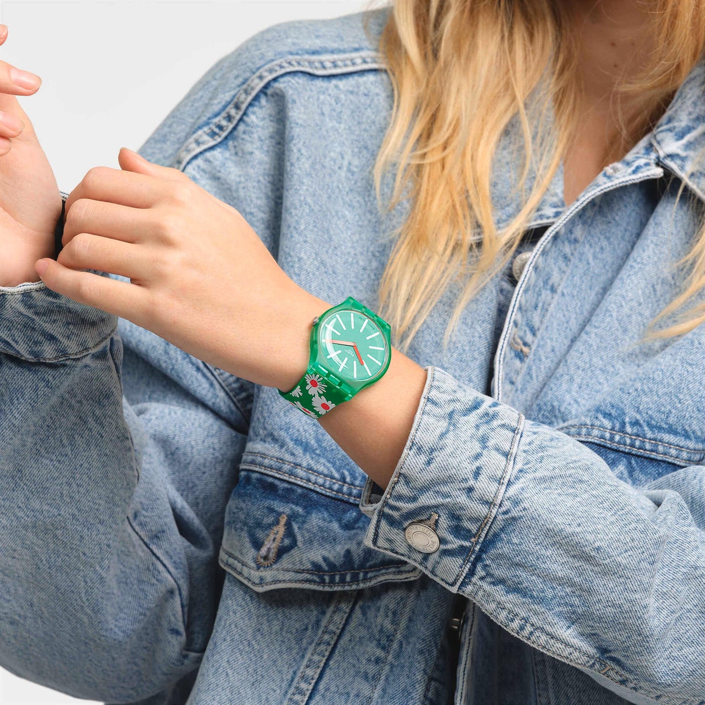 Swatch Meadow Flowers unisex banda de resina 41 mm – SO29G104