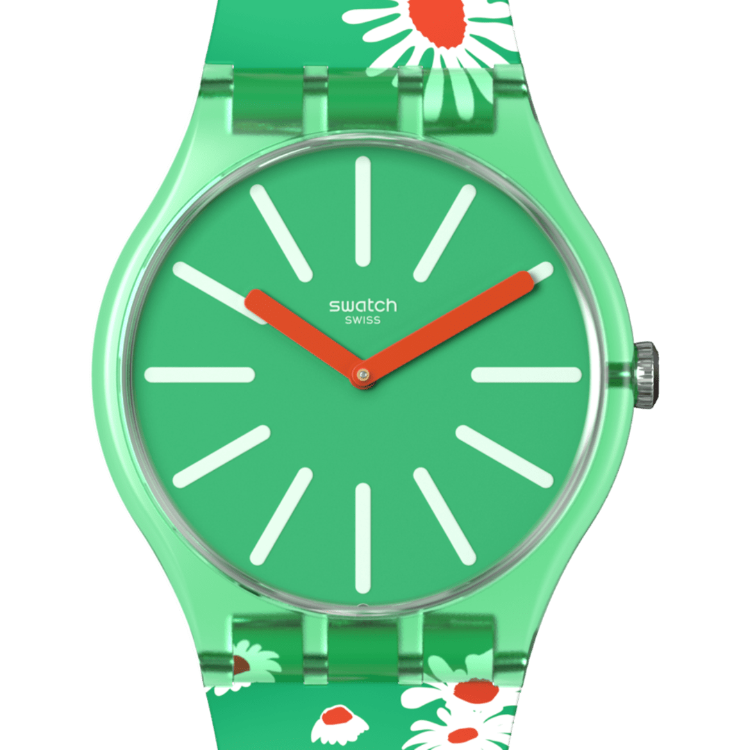 Swatch Meadow Flowers unisex banda de resina 41 mm – SO29G104