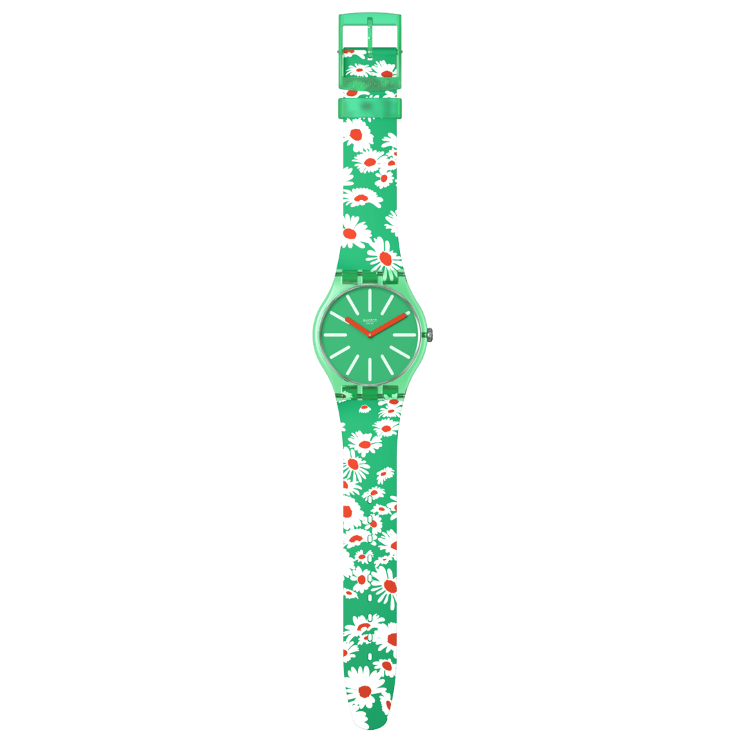 Swatch Meadow Flowers unisex banda de resina 41 mm – SO29G104