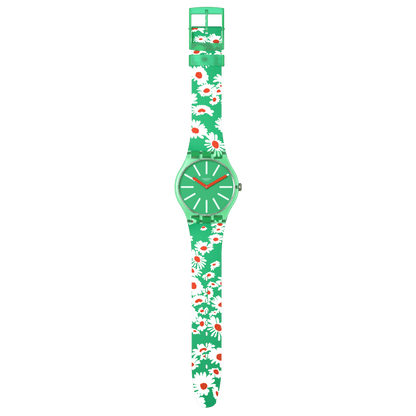 Swatch Meadow Flowers unisex banda de resina 41 mm – SO29G104