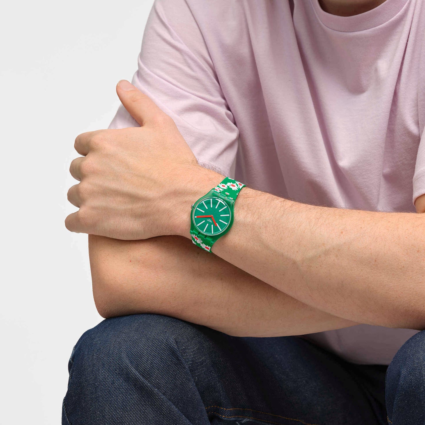 Swatch Meadow Flowers unisex banda de resina 41 mm – SO29G104