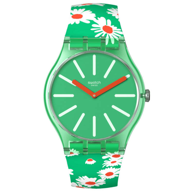 Swatch Meadow Flowers unisex banda de resina 41 mm – SO29G104