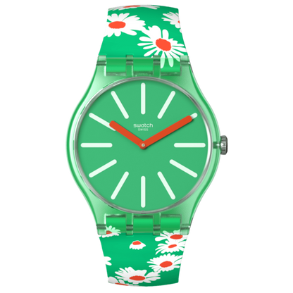 Swatch Meadow Flowers unisex banda de resina 41 mm – SO29G104