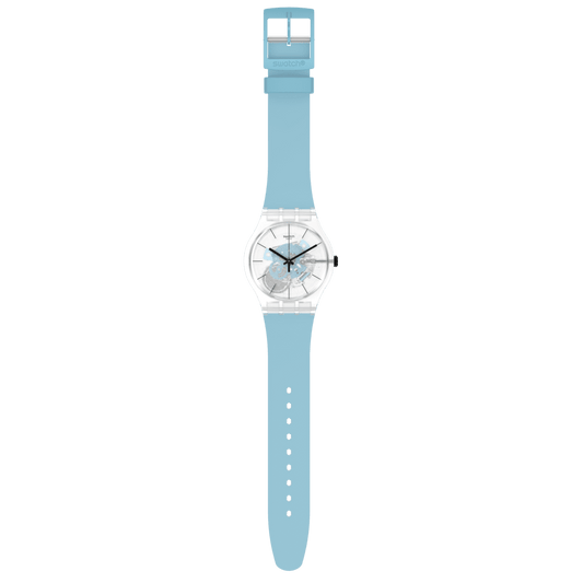 Swatch Blue Daze de dama correa de resina – SO29K105