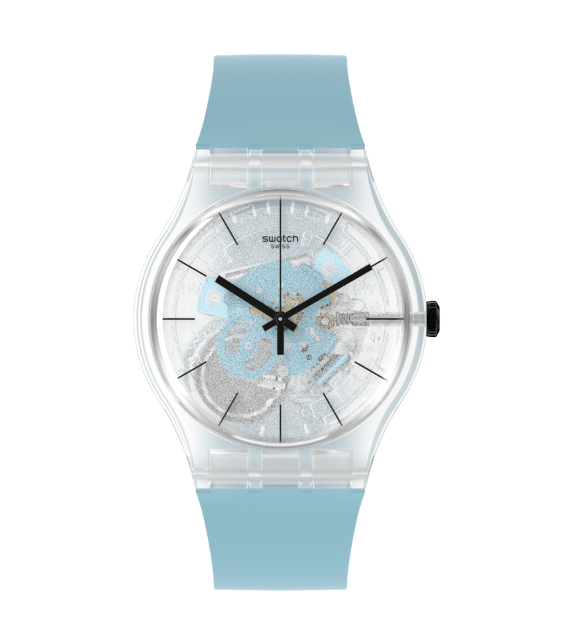 Swatch Blue Daze de dama correa de resina – SO29K105
