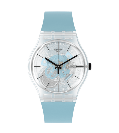 Swatch Blue Daze de dama correa de resina – SO29K105