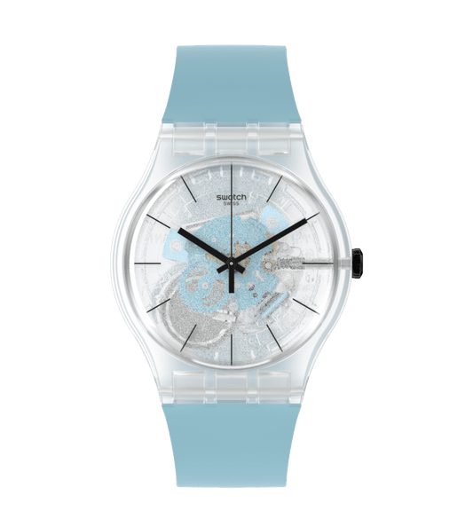 Swatch Blue Daze de dama correa de resina – SO29K105
