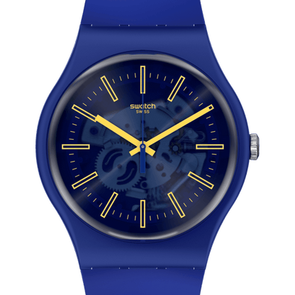 Swatch Sunbrush Sky unisex pulsera de caucho – SO29N101