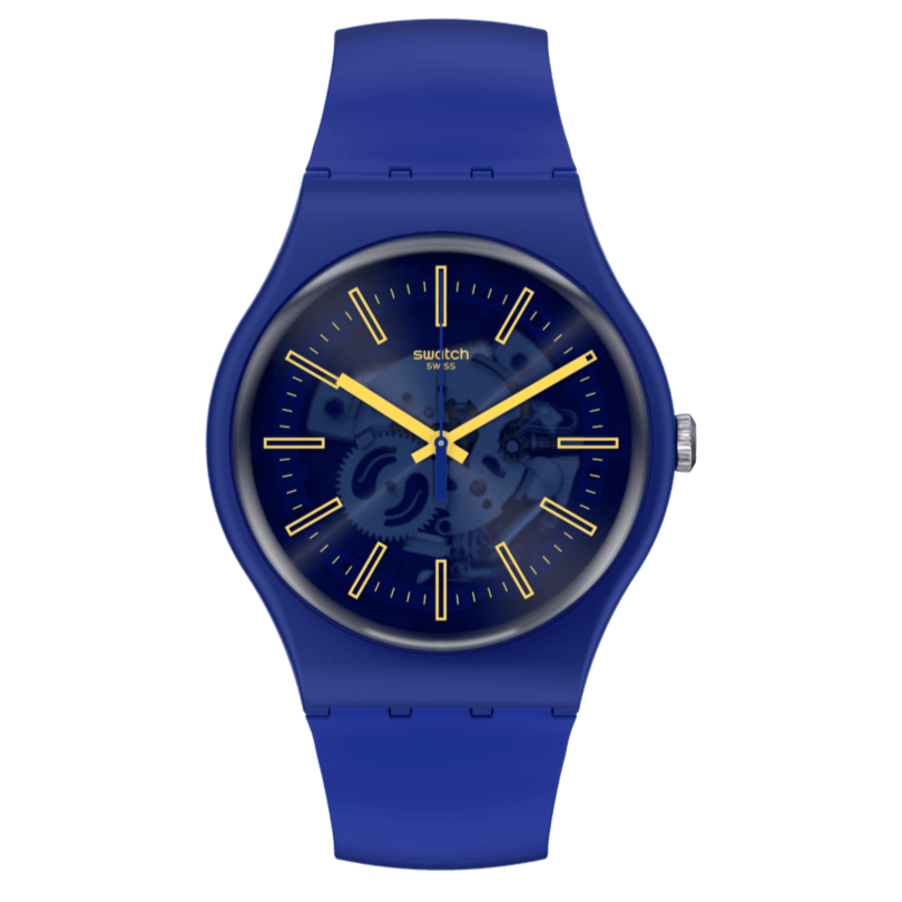 Swatch Sunbrush Sky unisex pulsera de caucho – SO29N101