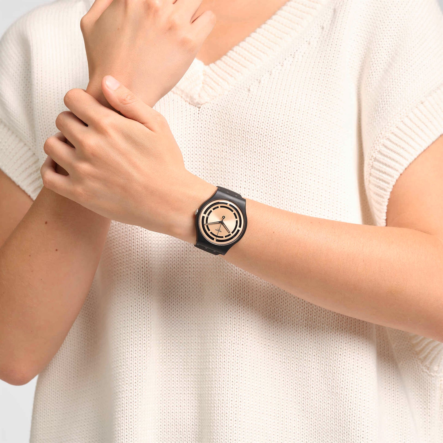 Swatch Clear Sign Unisex pulsera de silicona – SO32B116