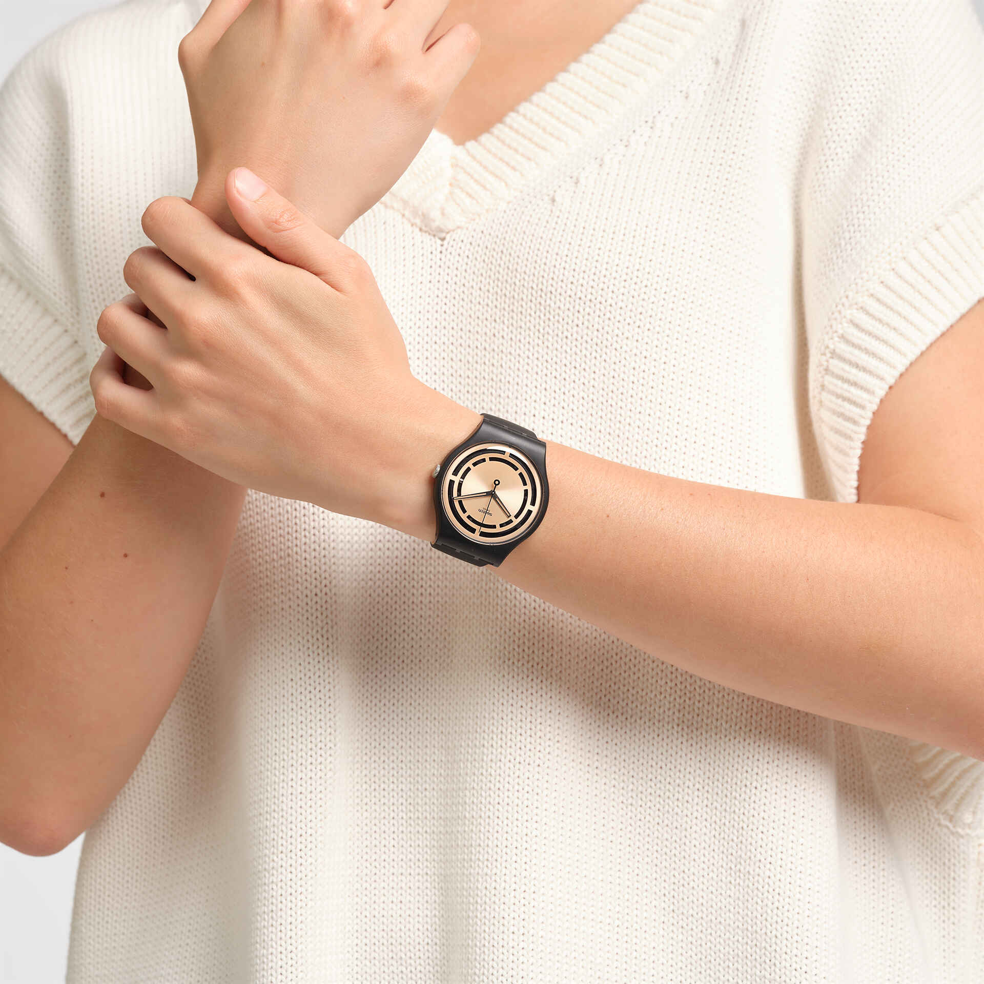 Swatch Clear Sign Unisex pulsera de silicona – SO32B116