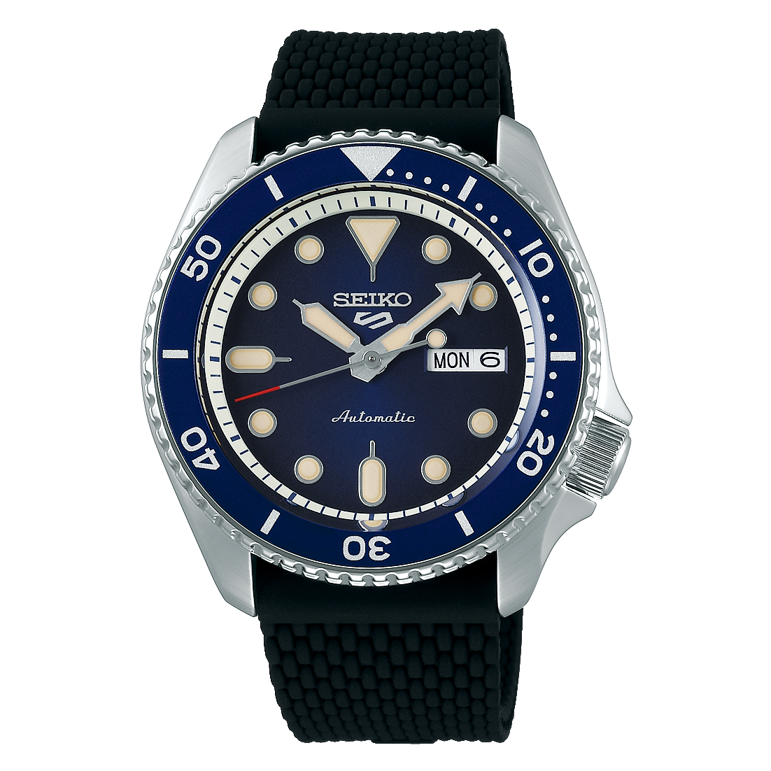 SRPD71K2 Reloj Seiko de caballero pulsera de silicona 43 mm