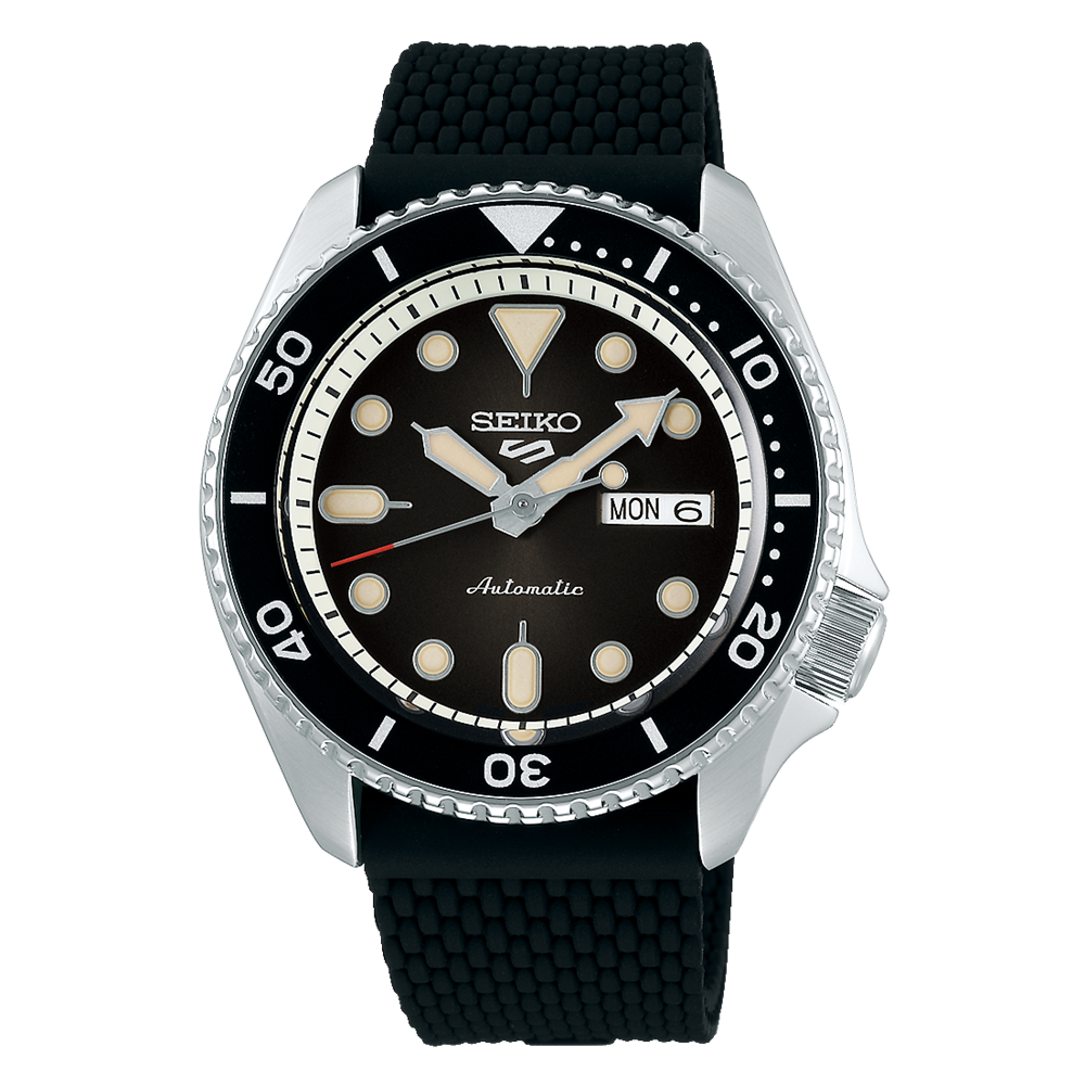 Seiko Serie 5 de caballero pulsera de caucho – SRPD73K2