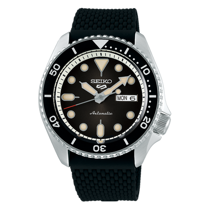 Seiko Serie 5 de caballero pulsera de caucho – SRPD73K2