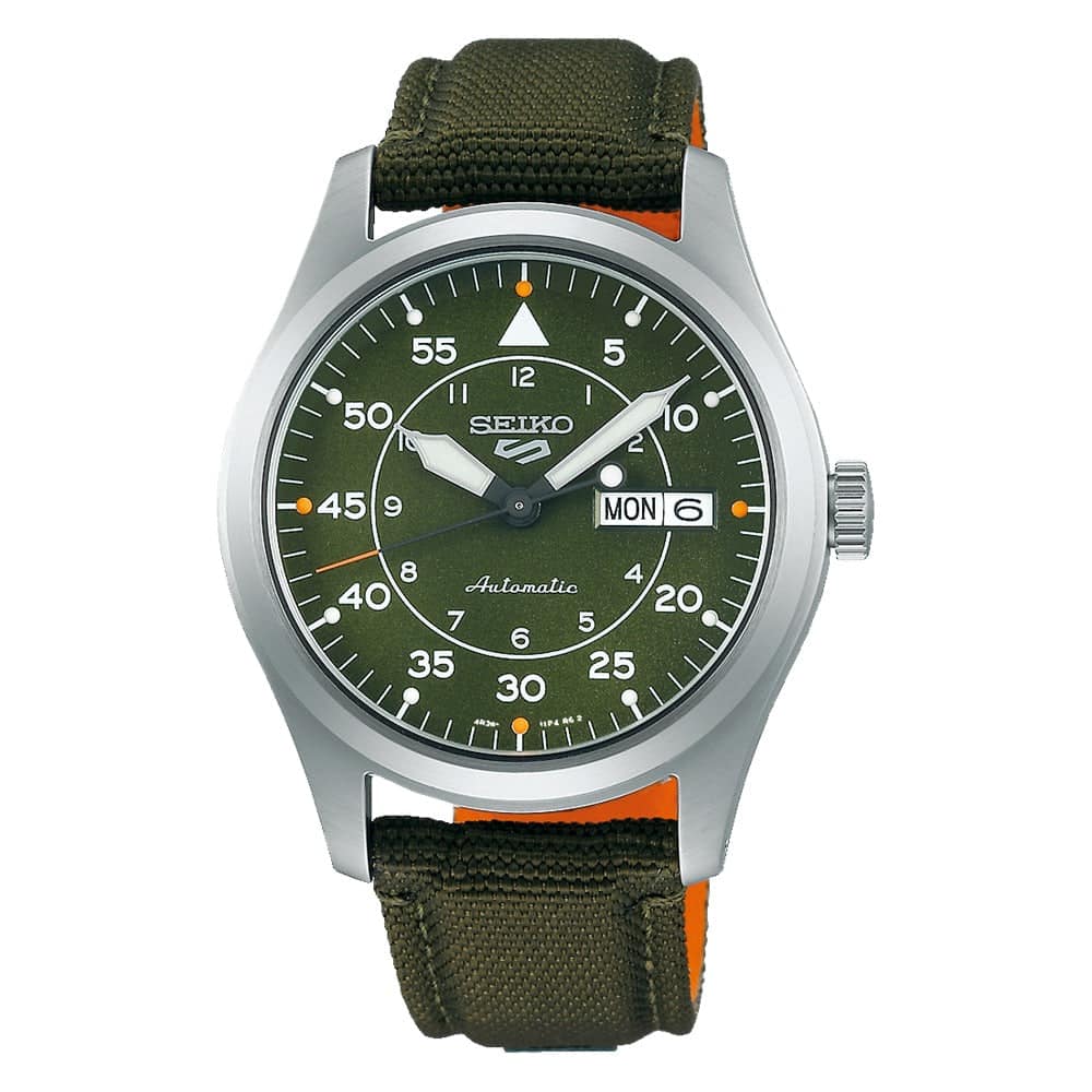 Seiko Serie 5 Análogo para Hombre con Correa de Tela – SRPH29K1