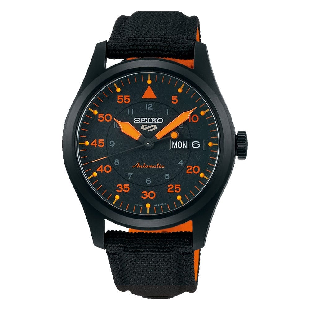 Seiko Serie 5 Análogo para Hombre con Correa de Tela – SRPH33K1