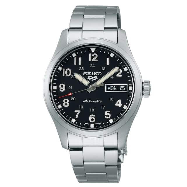 Seiko Serie 5 Análogo para Hombre con Brazalete de Metal Inoxidable – SRPJ81K1