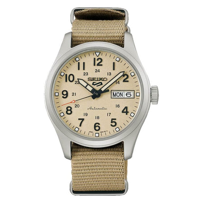 Seiko Serie 5 Análogo para Caballero con Correa de Tela – SRPJ83K1