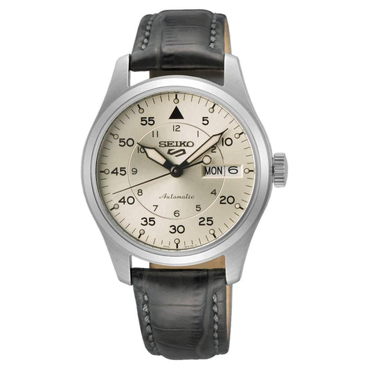 Seiko Serie 5 Análogo para Hombre con Correa de Cuero – SRPJ87K1