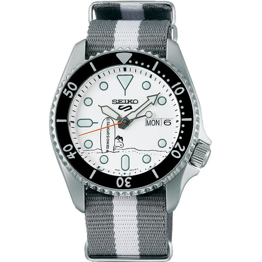 Seiko 5 Sports x Peanuts Snoopy de caballero correa de tela – SRPK25K1