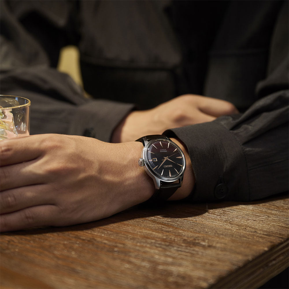 Seiko Presage de hombre correa de cuero – SRPL75J1