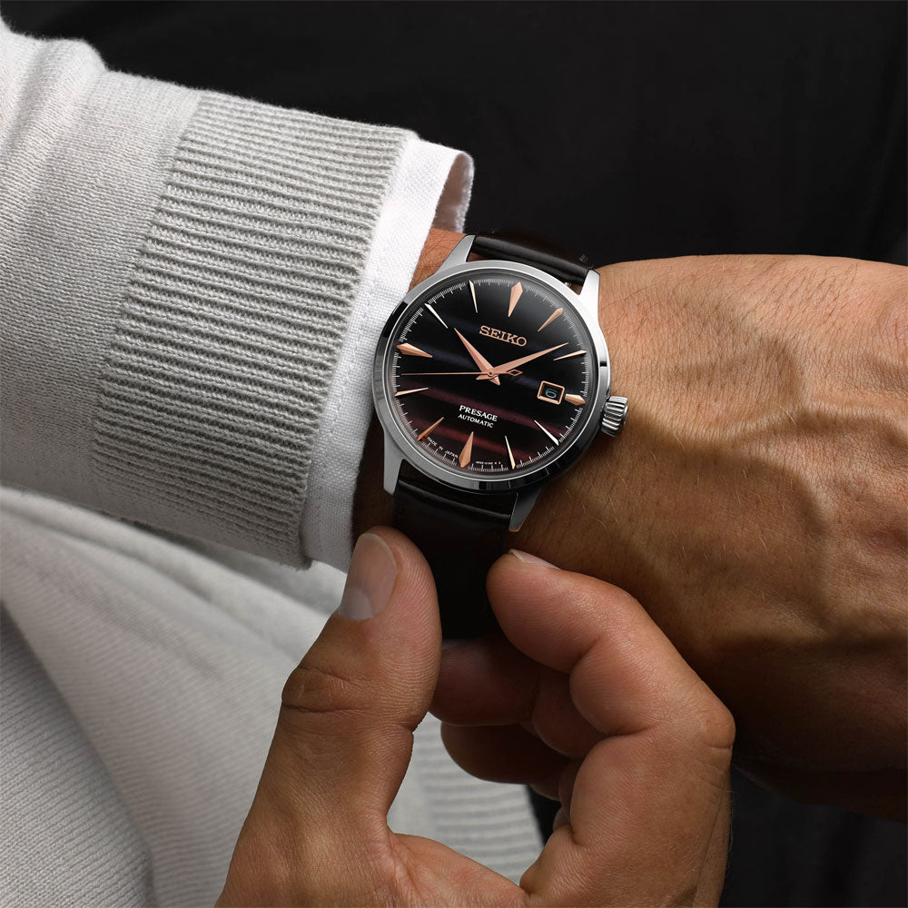 Seiko Presage de hombre correa de cuero – SRPL75J1