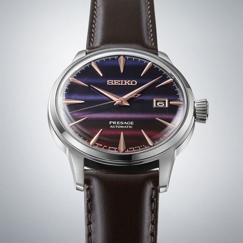 Seiko Presage de hombre correa de cuero – SRPL75J1