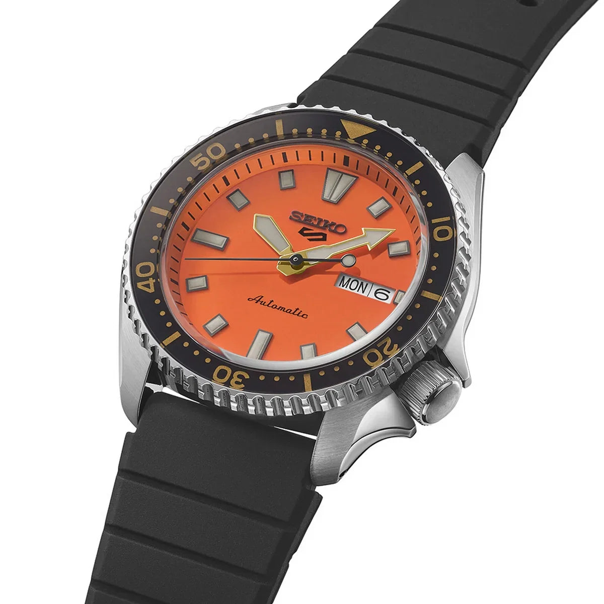 Seiko 5 Sports de hombre pulsera de caucho 42 mm – SRPL89K1