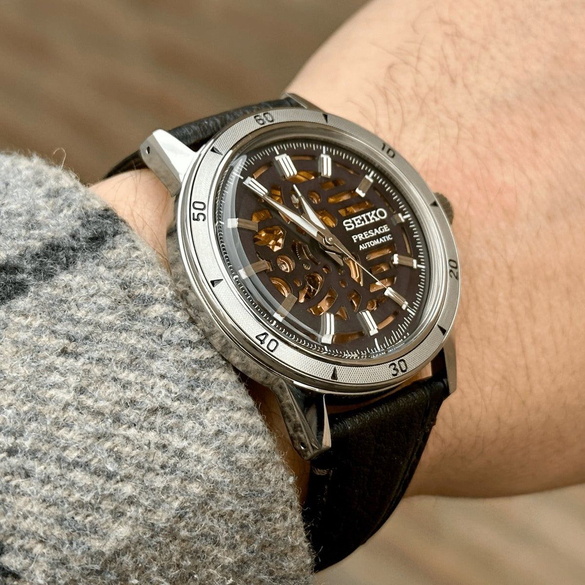 Seiko Presage Automático SSA461J1 de hombre correa de cuero