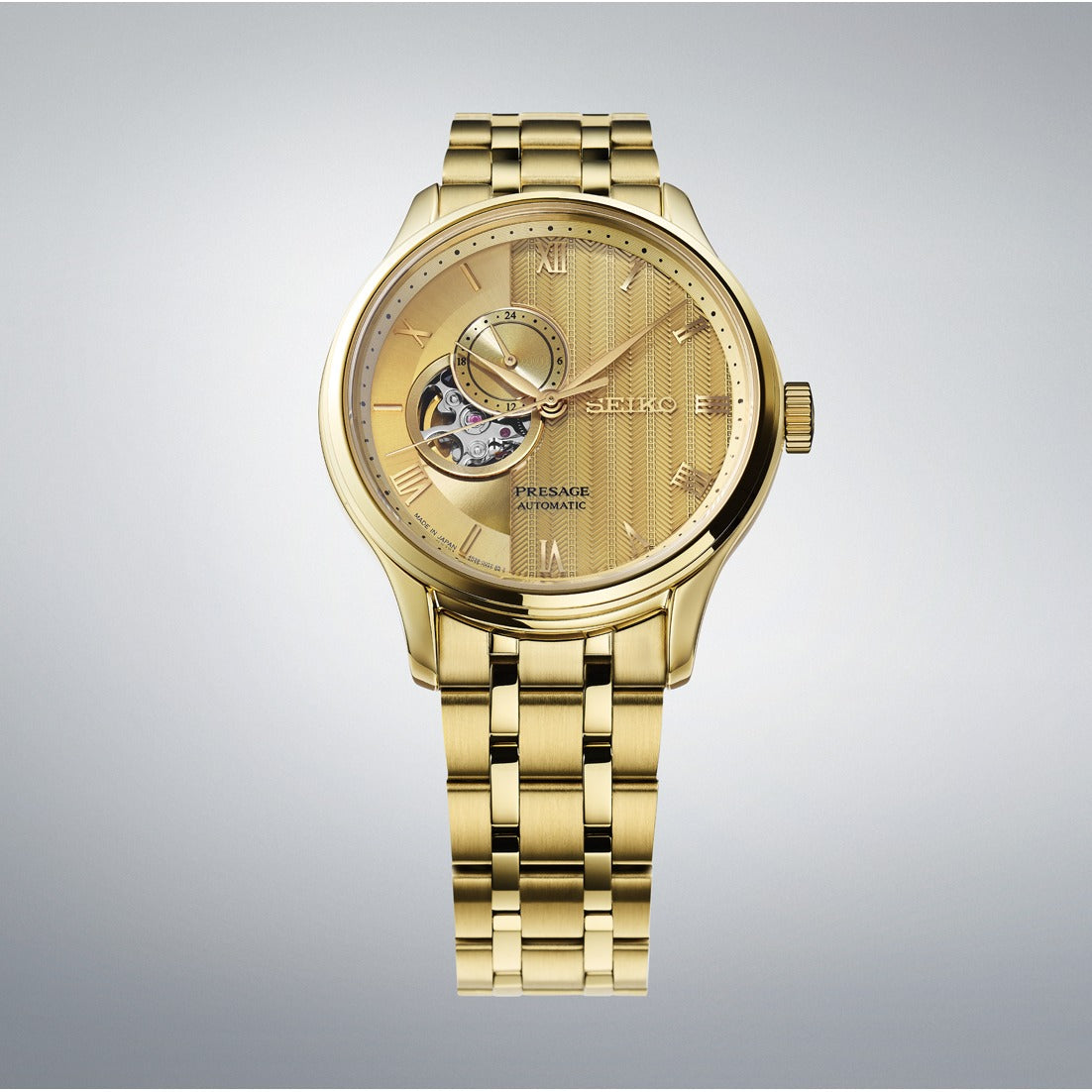Seiko Presage Japanese de hombre SSA468J1 banda de metal
