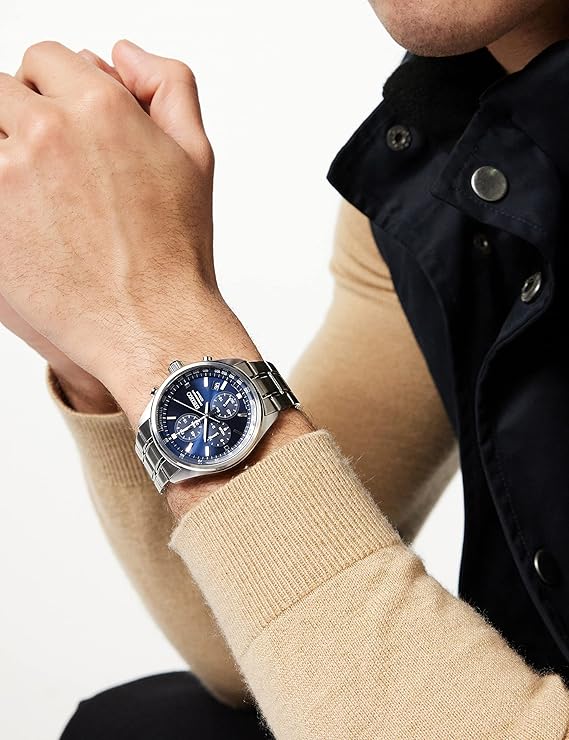 Seiko Chronograph de hombre pulsera de metal – SSB377P1