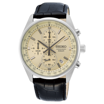 Seiko Classic de caballero pulsera de piel – SSB383P1
