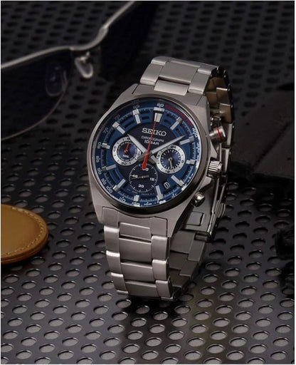 Seiko Chronograph de caballero pulsera de metal – SSB407P1