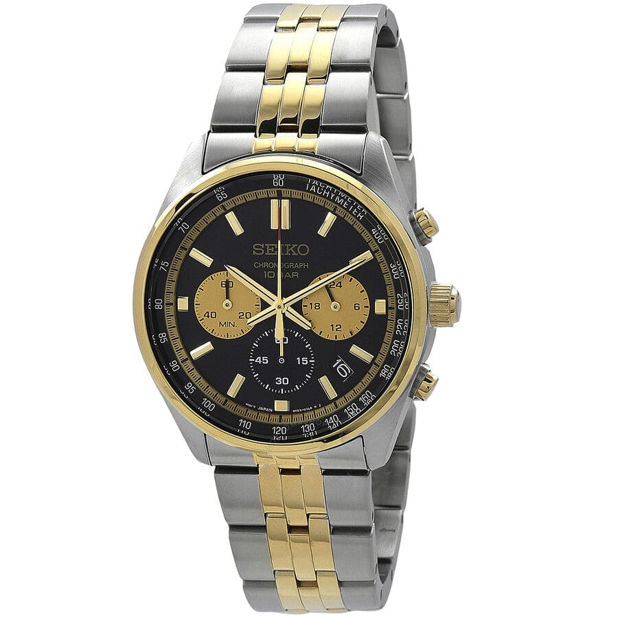 Seiko Cronógrafo para Caballero con Correa de Acero inoxidable – SSB430P1