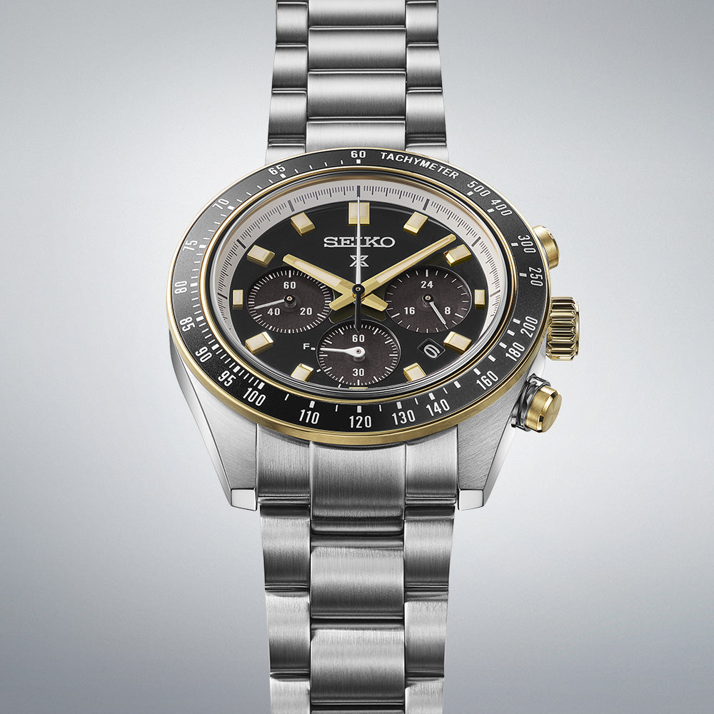 Seiko Prospex Speedtimer de hombre pulsera de metal 41 mm – SSC941P1