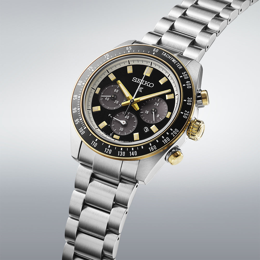 Seiko Prospex Speedtimer de hombre pulsera de metal 41 mm – SSC941P1