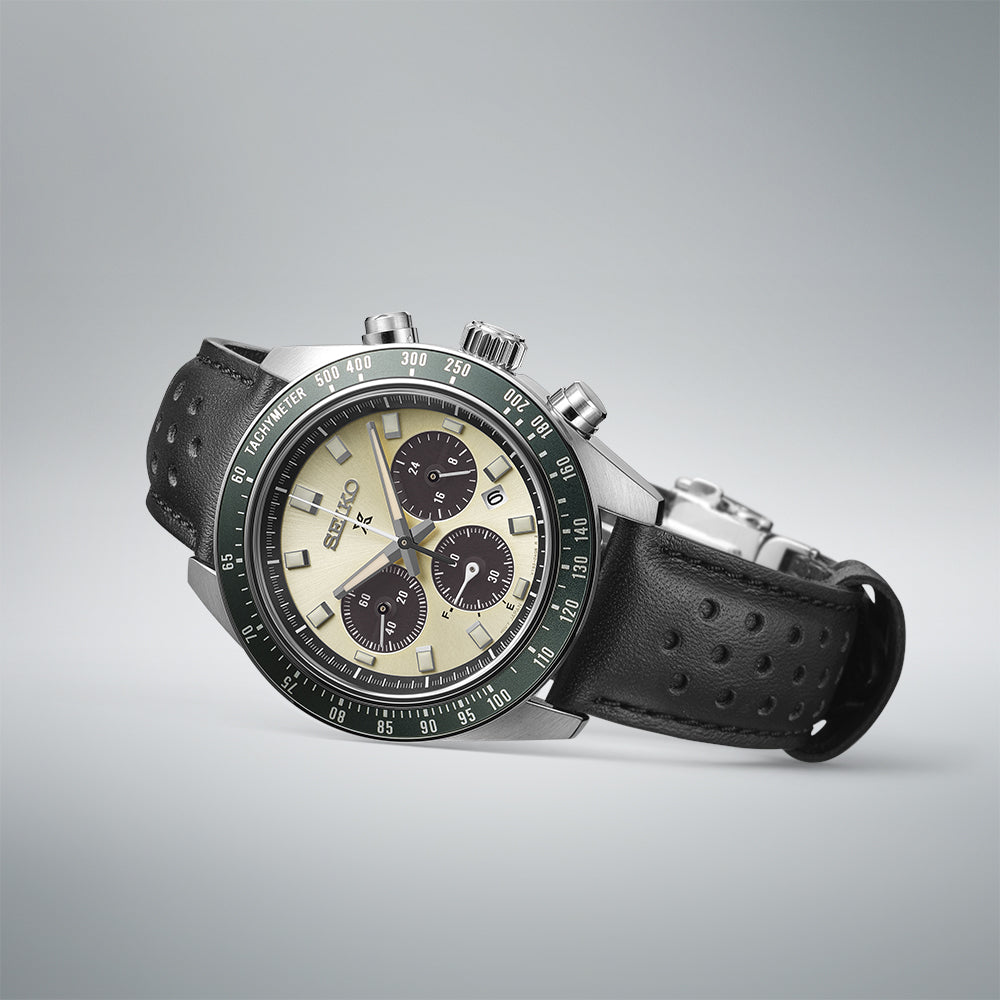 Seiko Prospex Speedtimer de hombre pulsera de cuero 41 mm – SSC943P1