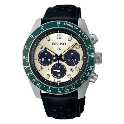 Seiko Prospex Speedtimer de hombre pulsera de cuero 41 mm – SSC943P1