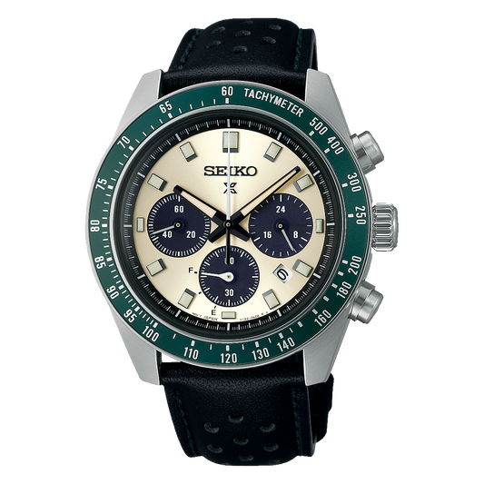 Seiko Prospex Speedtimer de hombre pulsera de cuero 41 mm – SSC943P1