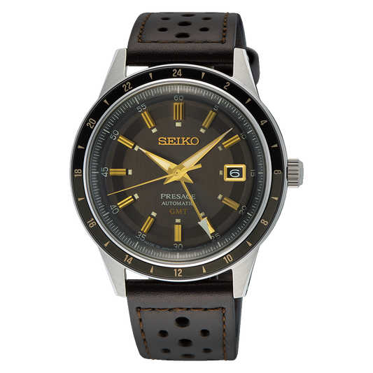 Seiko Presage Style60's de caballero pulsera de cuero – SSK013J1