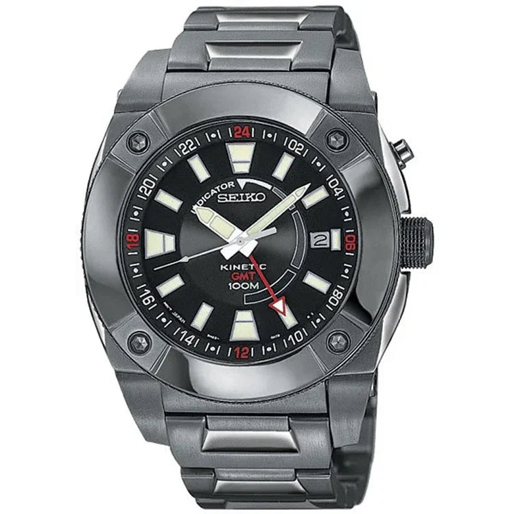Seiko Kinetic de hombre pulsera de metal – SUN007