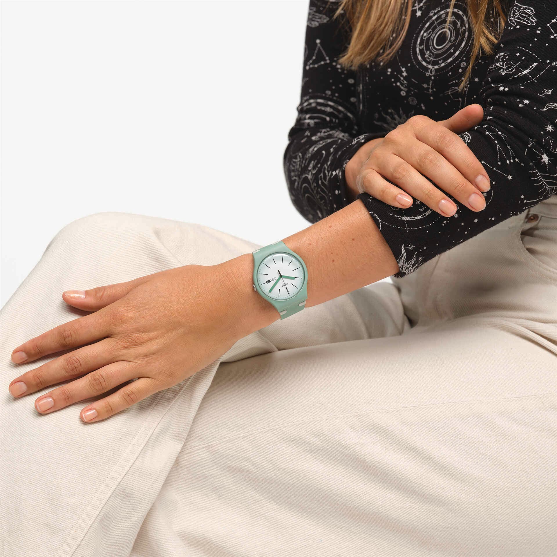 Swatch Meet me at the Myrtl unisex correa de resina – SUOG712